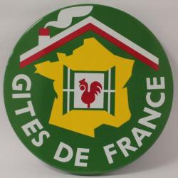 Plaque émaillée Gîtes de France 45,5 cm