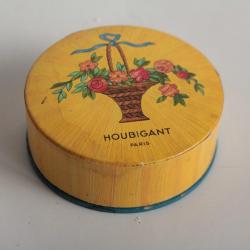 Ancienne boîte publicitaire poudre Quelques fleurs Houbigant