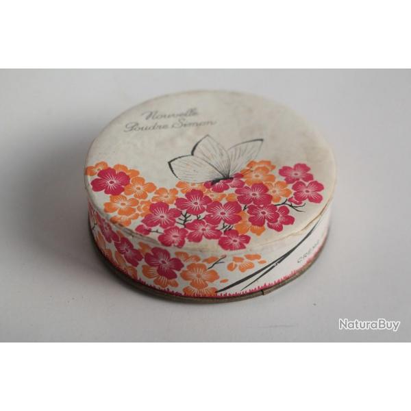 Ancienne bote publicitaire poudre Simon Ocre crme Simon Paris