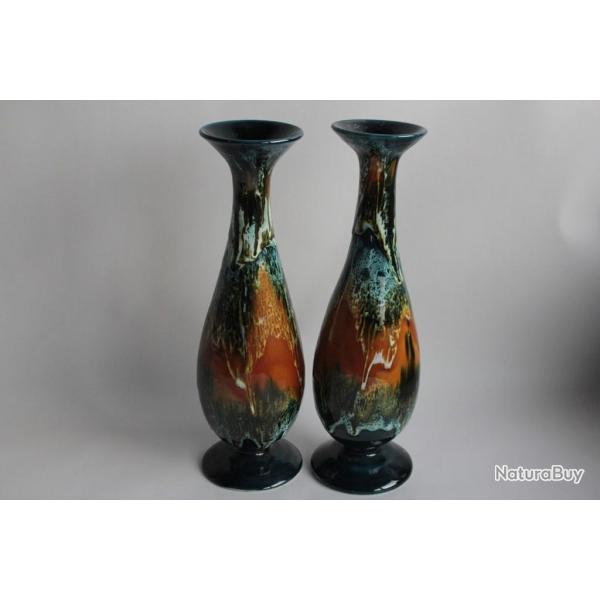 Paire vases cramique Vallauris
