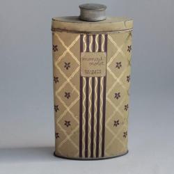 Ancienne boîte publicitaire Talc Colgate's monade violet New york