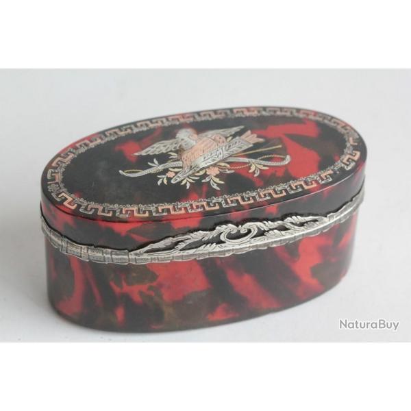 Boite  tabac argent or XVIIIe sicle