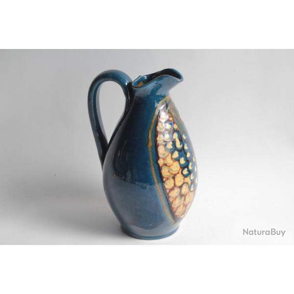 Pichet terre vernisse Raisin SISPA Emile SIMONOD Savoie