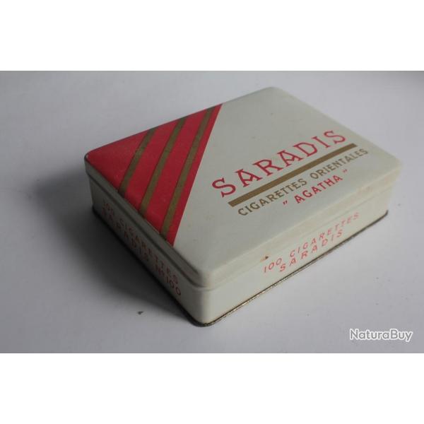 Bote  Cigarettes tle Saradis Agatha Feldmann & cie Genve