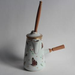 Chocolatière porcelaine Papillons Insectes
