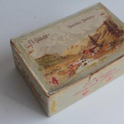 Boîte chocolat cacao bonbons Cailler's carton