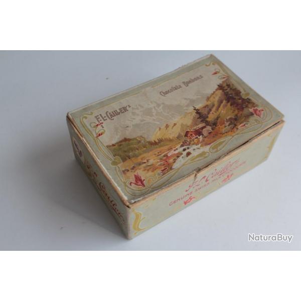 Bote chocolat cacao bonbons Cailler's carton