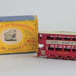 LESNEY Véhicule miniature N°3 Tram News of the World Jouet