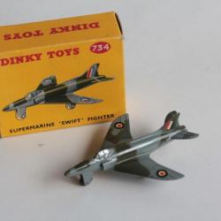 DINKY TOYS Avion N°734 Supermarine Swift Fighter Jouet