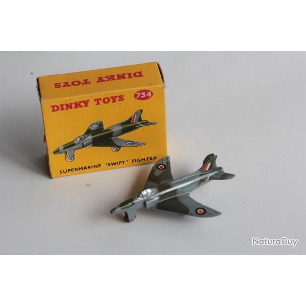 DINKY TOYS Avion N734 Supermarine Swift Fighter Jouet