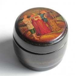 Boîte laquée Russe Fedoskino A. Karasev Russian Life Style 1994