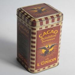 Boîte tôle Chocolat Cacao de l'Union Lyon