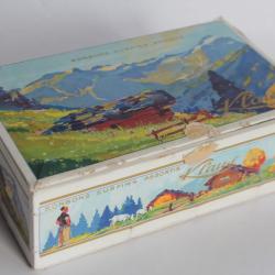 Boîte Klaus Bonbons surfins assortis Alpes Suisse