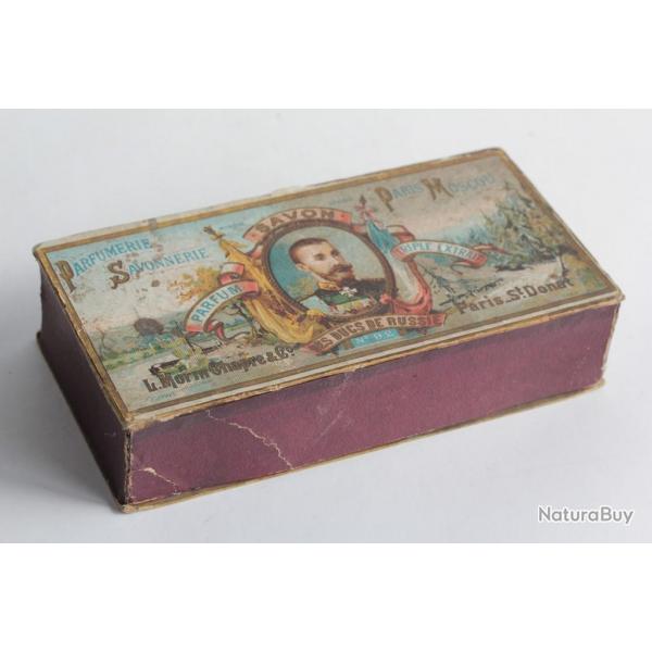 Bote carton Savon Les Ducs de Russie L. Morin Chapre Paris Parfum