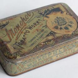 Boîte à Cigarettes tôle Monopol Tobacco works Turkish & Russian