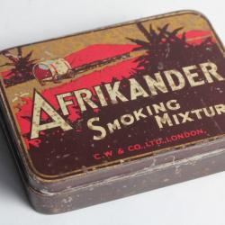 Boîte à Cigarettes tôle Afrikander Smocking Mixture