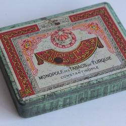 Boîte à Cigarettes tôle Monopole des Tabacs Turquie Constantinople