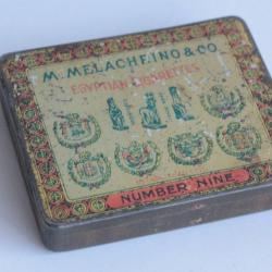 Boîte à Cigarettes tôle Melachrino & Co
