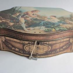 Boîte tôle Biscuits la cage édité par Alsa Nancy Paris