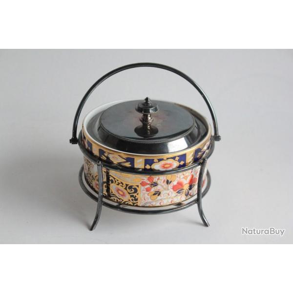 Sucrier porcelaine Imari Davenport Staffordshire