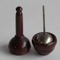 Aéromètre pèse-alcool argent XIXe siècle