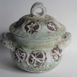 THIRY Albert Pot couvert céramique Vallauris