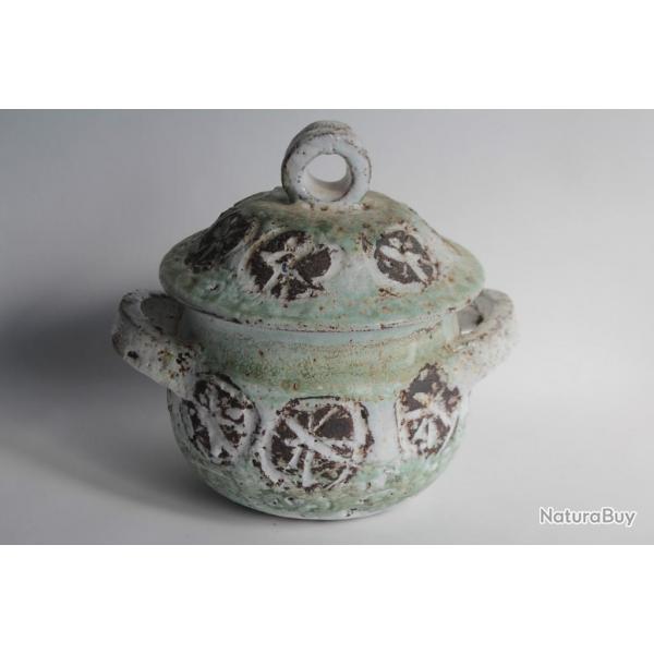 THIRY Albert Pot couvert cramique Vallauris