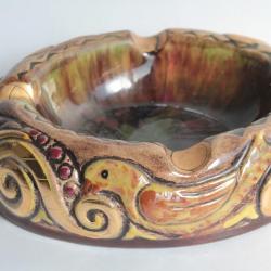 Cendrier faïence René Quillivic HB Quimper