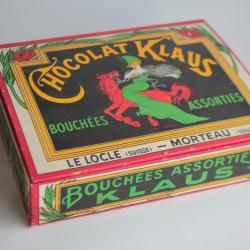 Boîte bois chocolats Klaus Morteau Cappiello