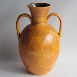 Grand Vase terre vernissée René NICOLE Poterie Savoyarde