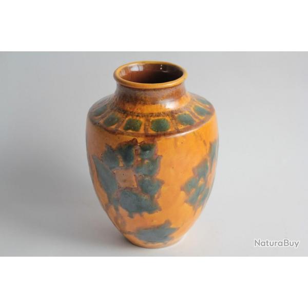 Vase terre vernisse Ren NICOLE Poterie Savoyarde