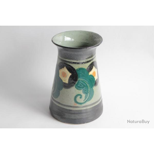 Paul Ami BONIFAS Vase terre vernisse Ferney Voltaire