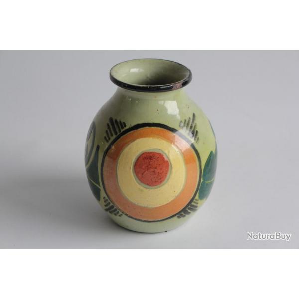 Paul Ami BONIFAS Vase terre vernisse Ferney Voltaire