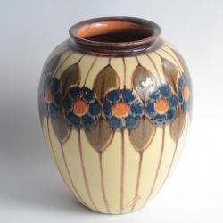 Vase terre vernissée René NICOLE Poterie Savoyarde