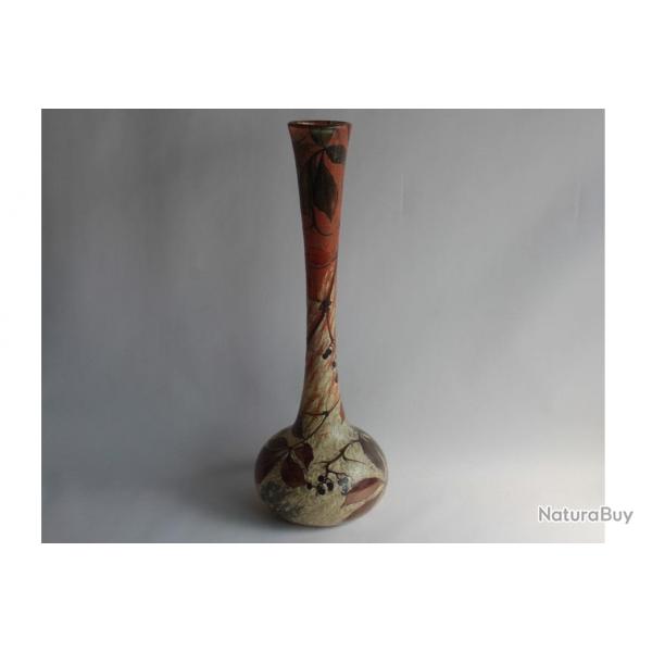 Grand vase maill LEGRAS