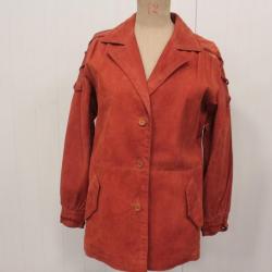 CELINE Veste vintage suède Femme T44