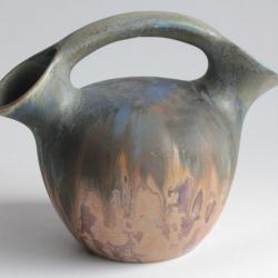 Gilbert METENIER Vase double grès flammé