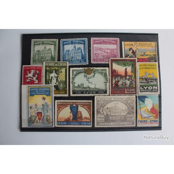 Lot 13 Vignettes Lyon exposition internationale