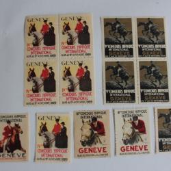 Lot Vignettes Concours Hippique international Suisse