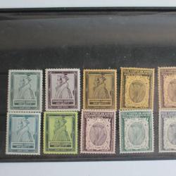 10 Vignettes jean Calvin Suisse neufs