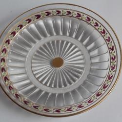 SAINT LOUIS Petite assiette cristal Laurier