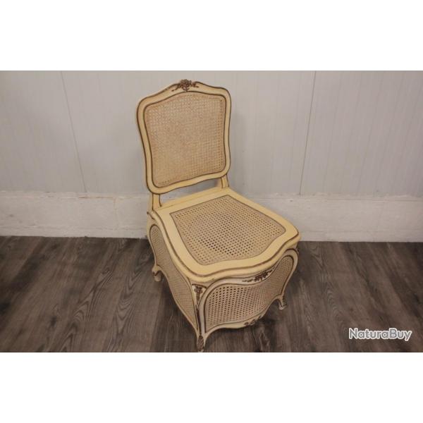 Chaise Perce de style Louis XV dbut 20me