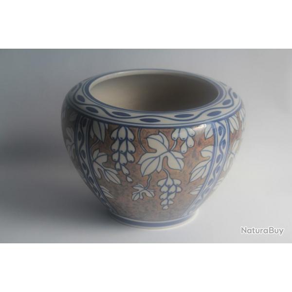Cache-pot grs Kramis Charles CATTEAU Kramis D649 Vigne Art dco