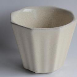 LIFAS Cache-pot octogonal céramique craquelée Art déco Bonifas