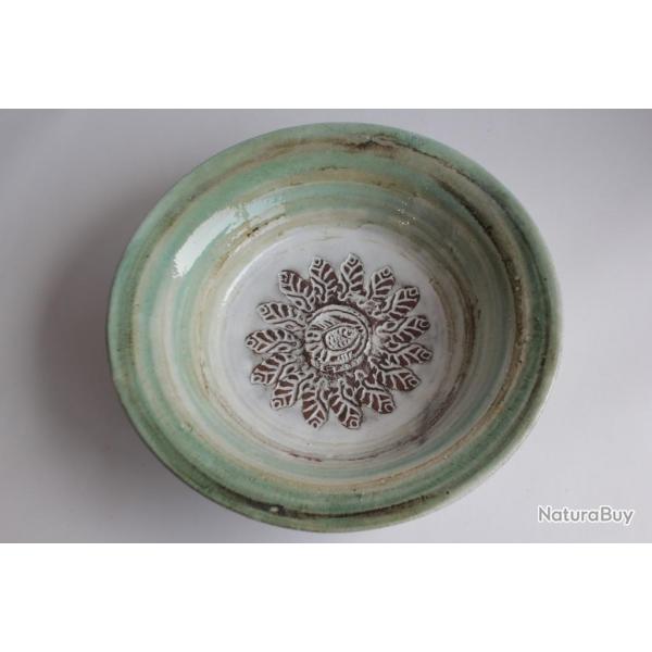 Coupe cramique Albert Thiry Vallauris