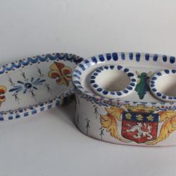 Encrier faïence Alcide Chaumeil Lyon