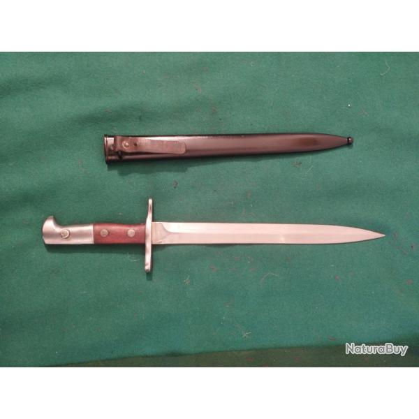 Baonnette Suisse  modle 1918  utiliser sur le clbre Fusil K31