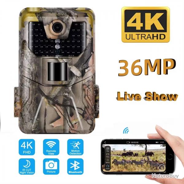 HC900Pro - Camra sans fil pour la chasse 4G, 4K, 120MP