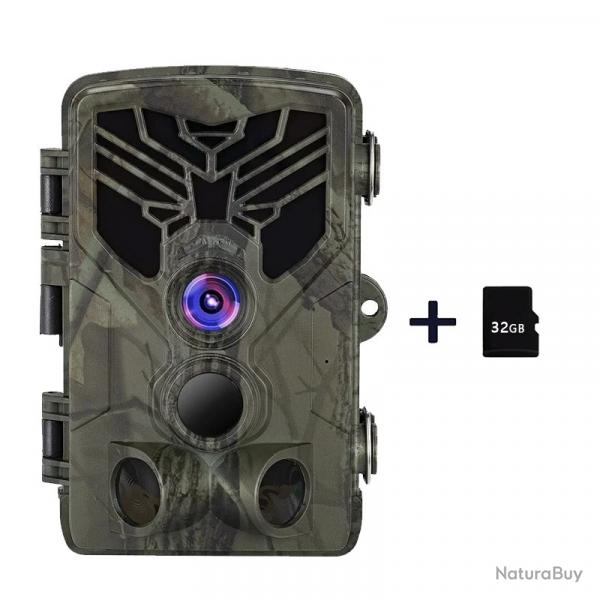 HC810A-32G -*Camra de chasse solaire extrieure, Vision Nocturne 24MP 1080p