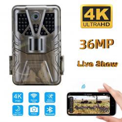 WIFI910PRO Caméra de piste 30MP, Wi-Fi, contrôle Bluetooth, pièges photo